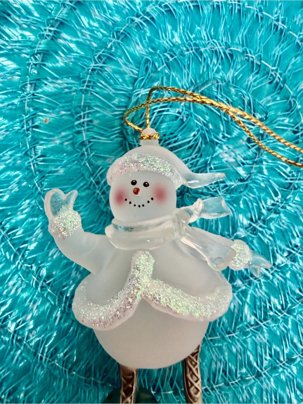 VTG House of Lloyd Christmas Around The World Skating Snowlady 9”